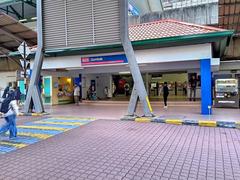 KJ1 Gombak LRT entrance in Selangor with modern design and signage