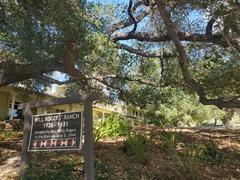 Will Rogers State Historic Park entrance sign in California
