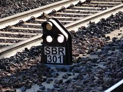 Dwarf position light signal at Bologna Centrale railway station Italy