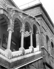 External view of the historic staircase at Broad Street Station demolished for Broadgate development