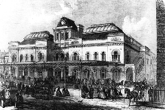 Broad Street station London 1865 print