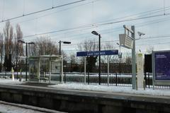 Train and tram station Den Haag Laan van NOI in The Netherlands