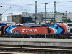 Budapest Kelenföld railway station with platforms and train tracks