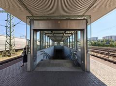 Budapest Kelenföld railway station exterior with tracks and trains