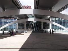 Exit to Miterand Square at Lille Europe train station