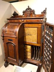 Alphonso and Louise Taft bedroom with antique furniture and historical decor at William Howard Taft National Historic Site in Cincinnati