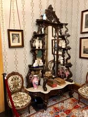 Parlor room at William Howard Taft National Historic Site with antique furniture and historical decor