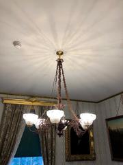 Interior view of a parlor room at the William Howard Taft National Historic Site in Cincinnati, Ohio