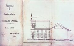Architectural alteration project for the lateral facade of Porto Railway Station Campanhã in 1874