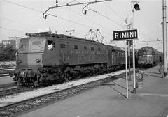 Adria Express train from Ancona to Vienna stopped at Rimini station for engine change