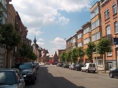 Avenue Colonel Picquart in Schaerbeek, Brussels, Belgium showing street view with trees and buildings