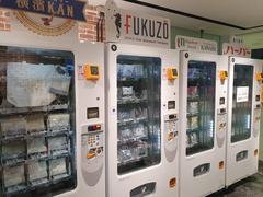 Souvenirs vending machines in Shinagawa Japan offering a variety of traditional and local gifts