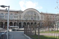 Porta Nuova Railway Station in Turin, Italy exterior view