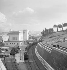 Goods train at Vatican City station in December 1937
