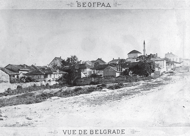 Belgrade around Bajrakli Mosque in 1895