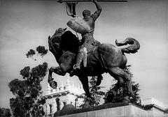 Balboa Park El Cid statue representing Xanadu in Citizen Kane