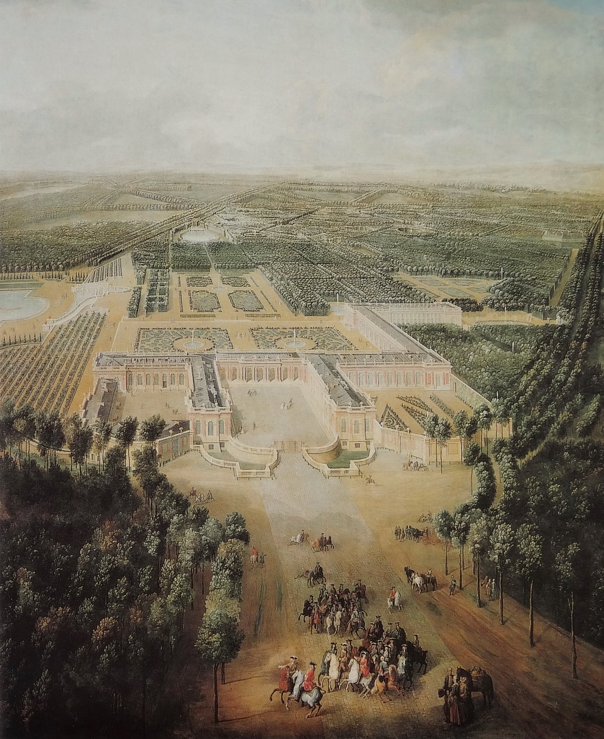 Portrait of Louis XV as a child walking near the Grand Trianon