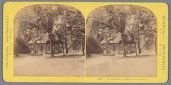 View of a dairy factory in Le Hameau de la Reine at the Petit Trianon garden