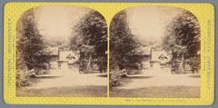 Historic farm building in Le Hameau de la Reine at Petit Trianon garden