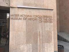 Facade of Yerevan History Museum with classical architecture
