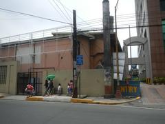Ynares Sports Arena along Shaw Boulevard at Radial Road 5 in Pasig City with view of surrounding urban buildings