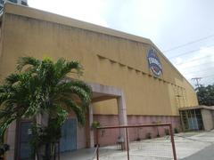 Ynares Sports Arena along Shaw Boulevard in Pasig City with surrounding urban buildings and roads