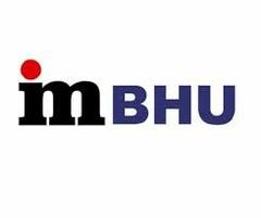 Institute of Management Studies BHU Logo in blue and white