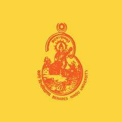 Banaras Hindu University Flag with university emblem on tri-color background
