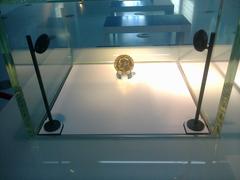 The Nobel Peace Prize awarded to the European Union displayed at Parlamentarium museum in Brussels
