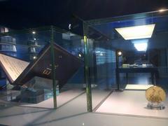EU Nobel Peace Prize displayed in Parlamentarium European Parliament museum in Brussels