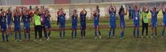 Philippine women's football team celebrating victory against Bangladesh at Bangabandhu National Stadium on May 25, 2013
