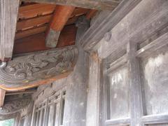 Carved stone panel at Đình Bảng communal house