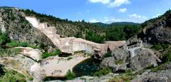 Ruins of Malpasset Dam after collapse