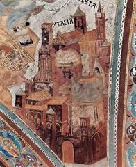 Cimabue artwork showing a religious figure with a child