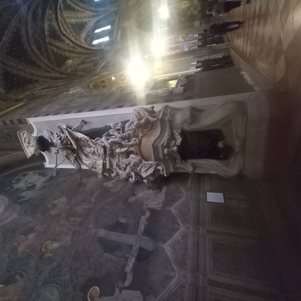 Grave of Italian anatomist Domenico de Marchetti and his father Pietro de Marchetti in Basilica San Antonio Padua