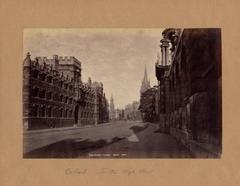Vintage artwork of High Street Oxford by George Washington Wilson