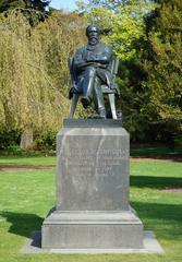 Statue of William Sefton Moorhouse in Christchurch Botanic Gardens New Zealand