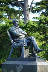William Sefton Moorhouse statue in Christchurch Botanic Gardens, New Zealand