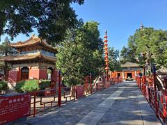 Exterior view of Beijing Dongyue Temple with traditional Chinese architecture