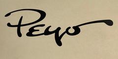 Signature of Peyo at the Belgian Comic Strip Center