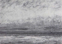 Gustave Courbet painting of a haymaker in the countryside