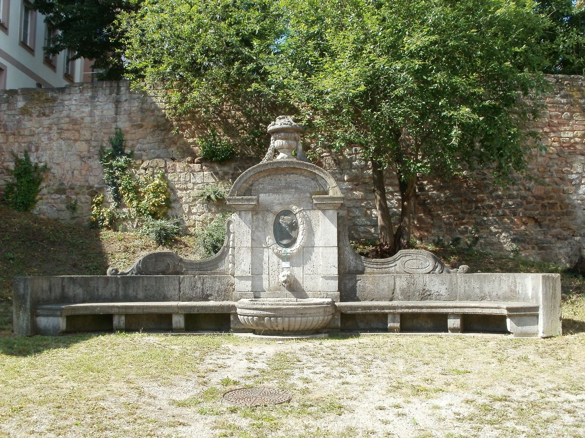 Luisenbrunnen fountain in Saarbrücken, Germany