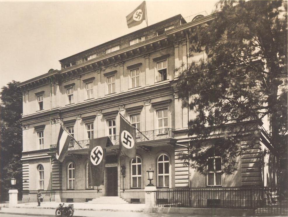 Brown House Munich Germany historic building exterior