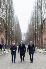 Second Gentleman Douglas Emhoff touring the Auschwitz-Birkenau Museum in Oswiecim, Poland