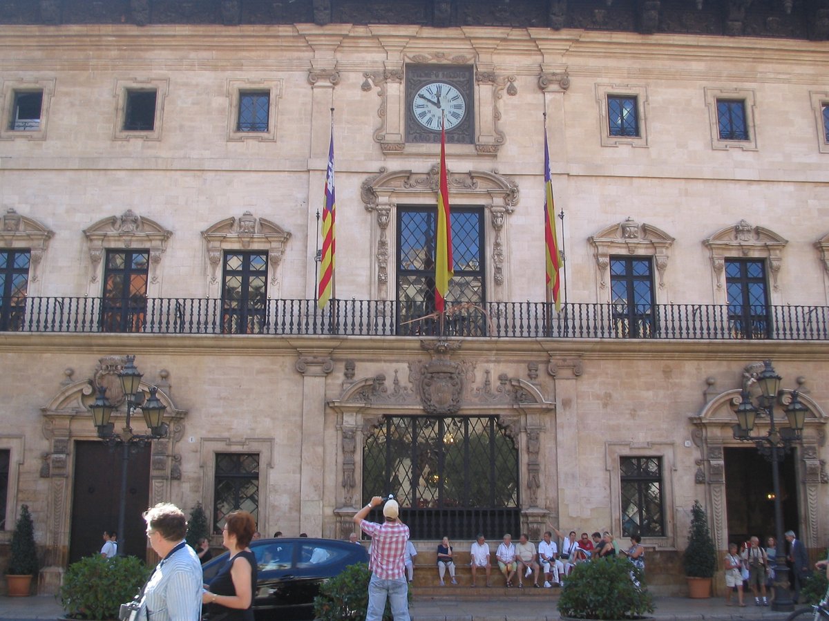 Facade of Ayuntamiento de Palma de Mallorca building