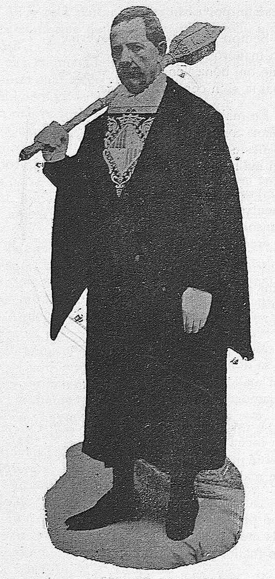Macer de la Sala at Corpus Procession 1902