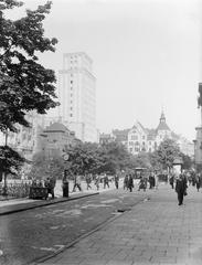 High-rise buildings at Napoleon Square in Warsaw, Poland, 1939