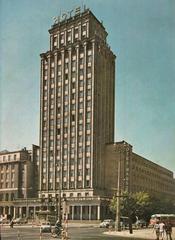 Hotel Warszawa Prudential building in Warsaw in the 1970s