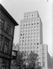 Functionalist style office building of an insurance company in Warsaw in 1934