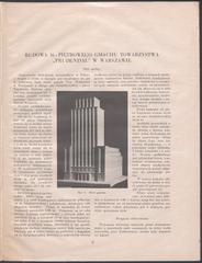 Construction of the 16-story Prudential building in Warsaw in 1932